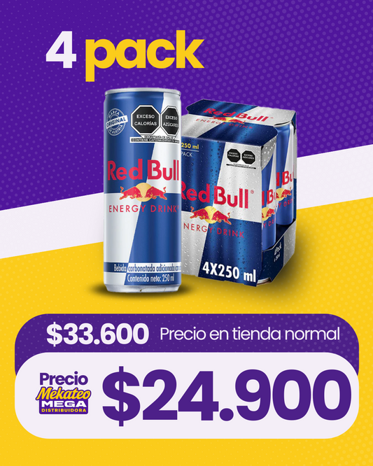Four Pack Red Bull